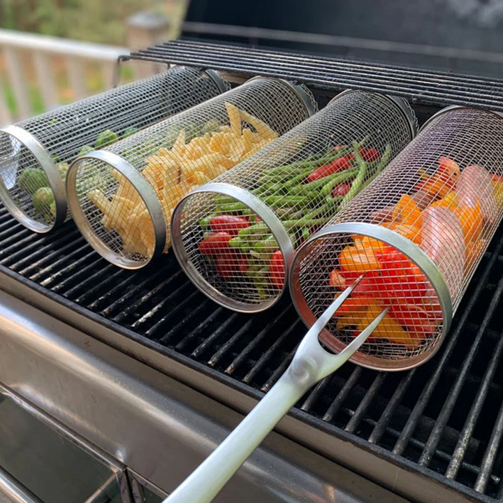Premium_Stainless_Steel_Grill_Basket_for_Veggies___Fish_-_360-Degree_Design_0